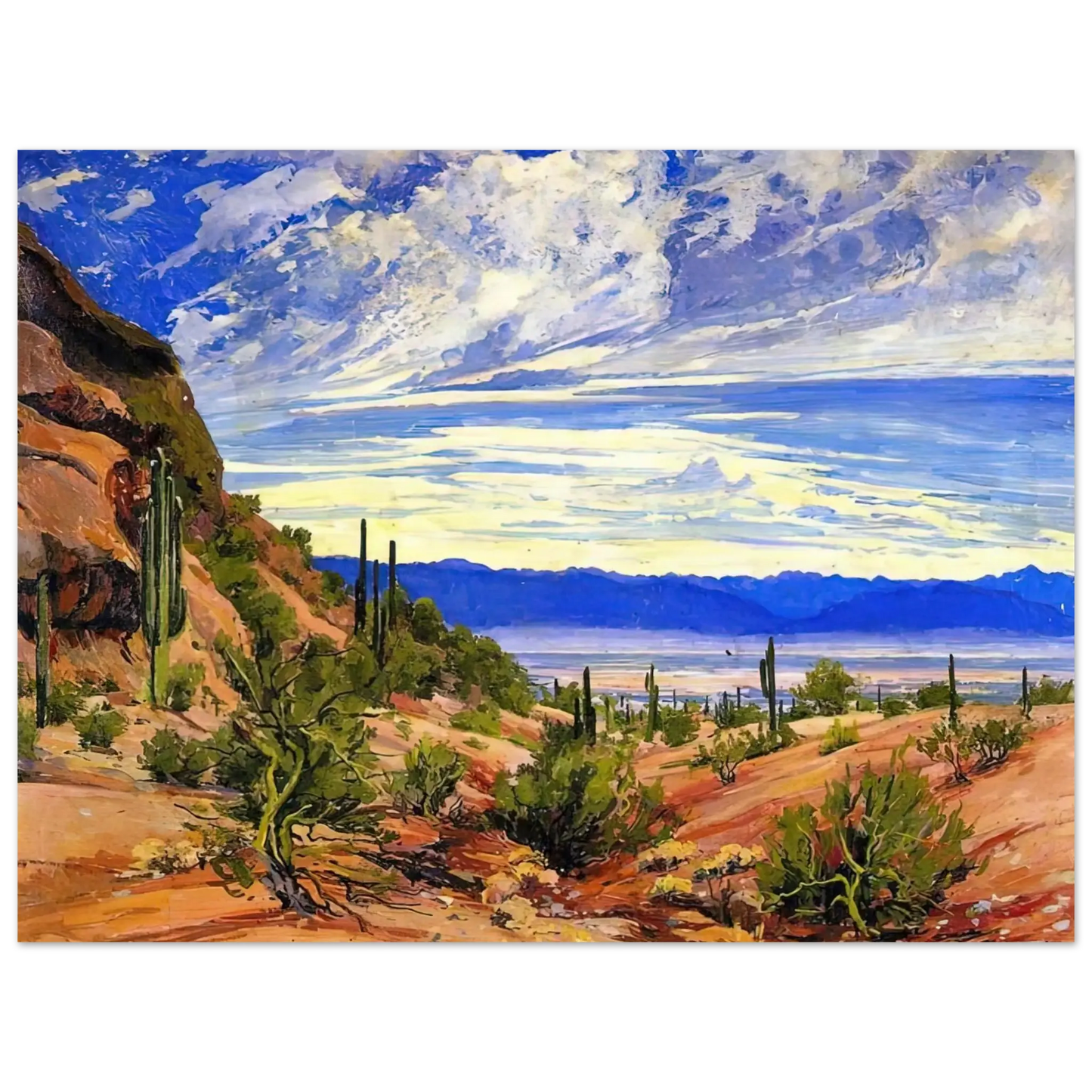 Maynard Dixon - WASHOE WICKIUP 1919 Wall art - 20x25 cm / 8x10 Inches - Fine Art Poster - -