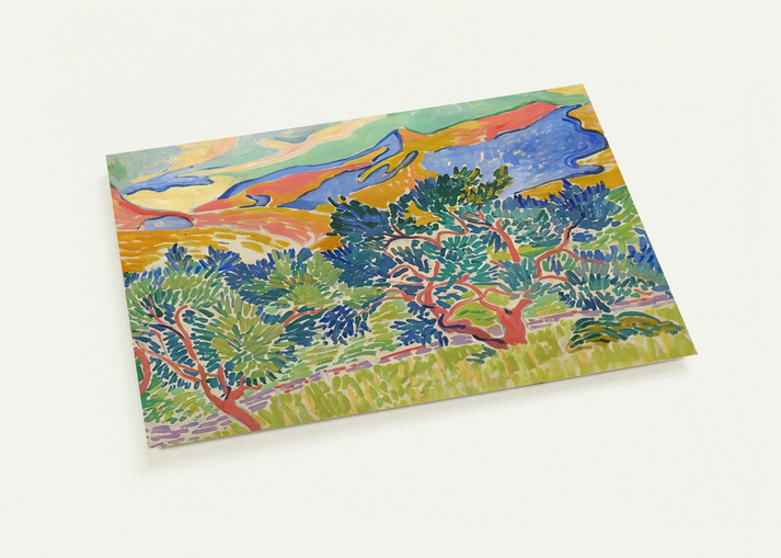 MOUNTAINS AT COLLIOURE 1905 By Andre Derain Pack of 10 Post Cards | Andre Derain Post Cards | A6 (10.5 x 14.8 cm) - 4.1 x 5.8 inches