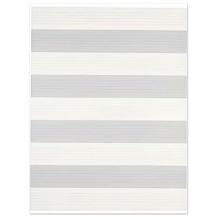 Agnes Martin - Untitled #4 75x100 cm / 30x40inches Fine Art Poster