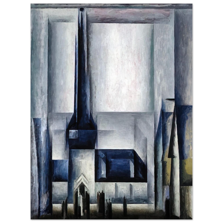 Lyonel Feininger - GELMERODA III 1913 75x100 cm / 30x40inches Fine Art Poster