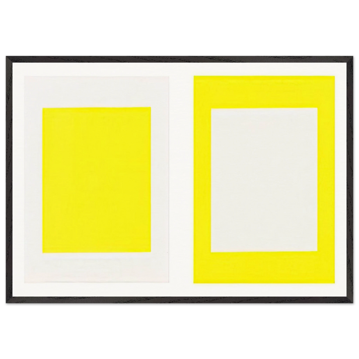 Untitled Cadmium Yellow Light - 1990 - Donald Judd 70x100 cm / 28x40 inches Framed Art Print – Black Wooden Frame