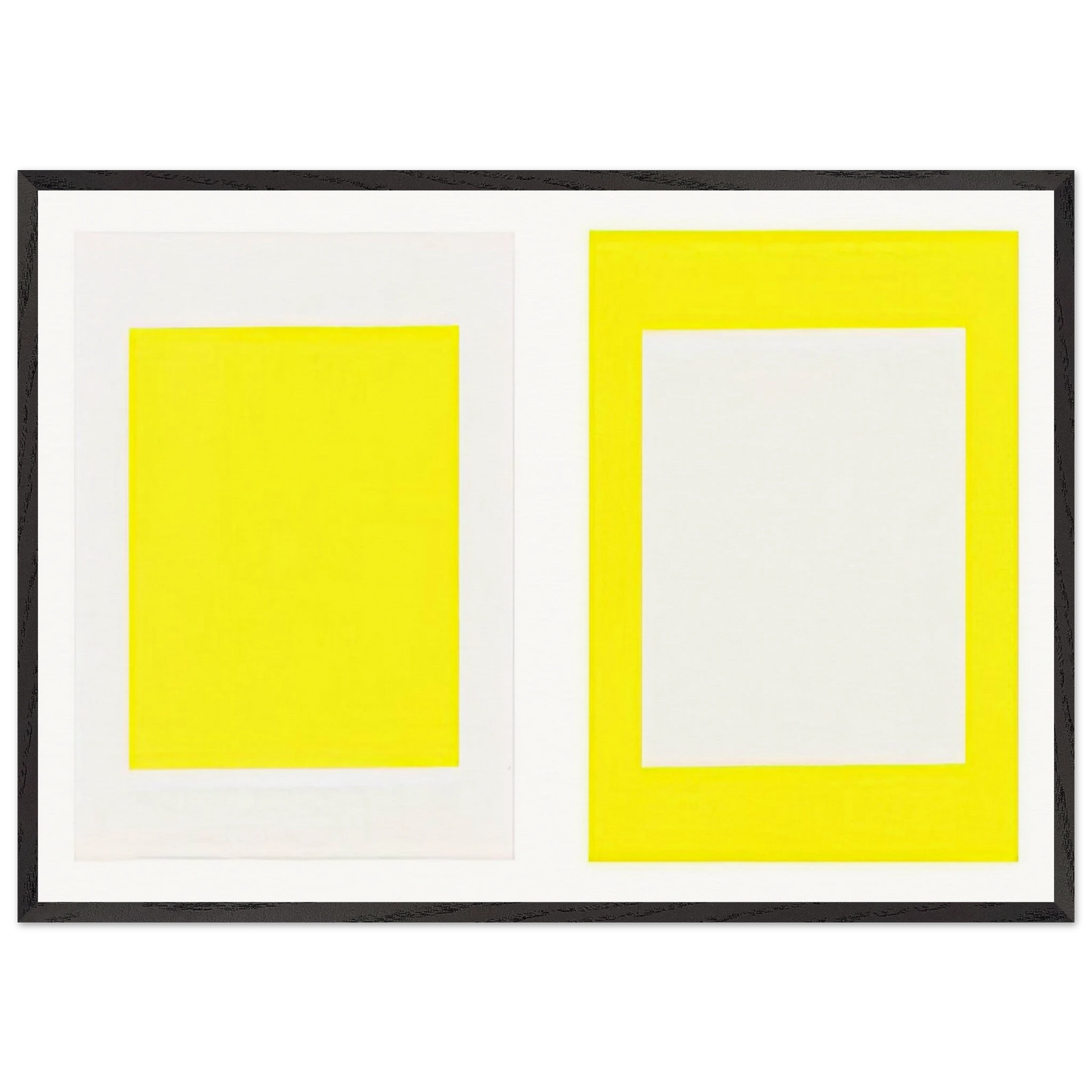 Untitled Cadmium Yellow Light - 1990 - Donald Judd 70x100 cm / 28x40 inches Framed Art Print – Black Wooden Frame