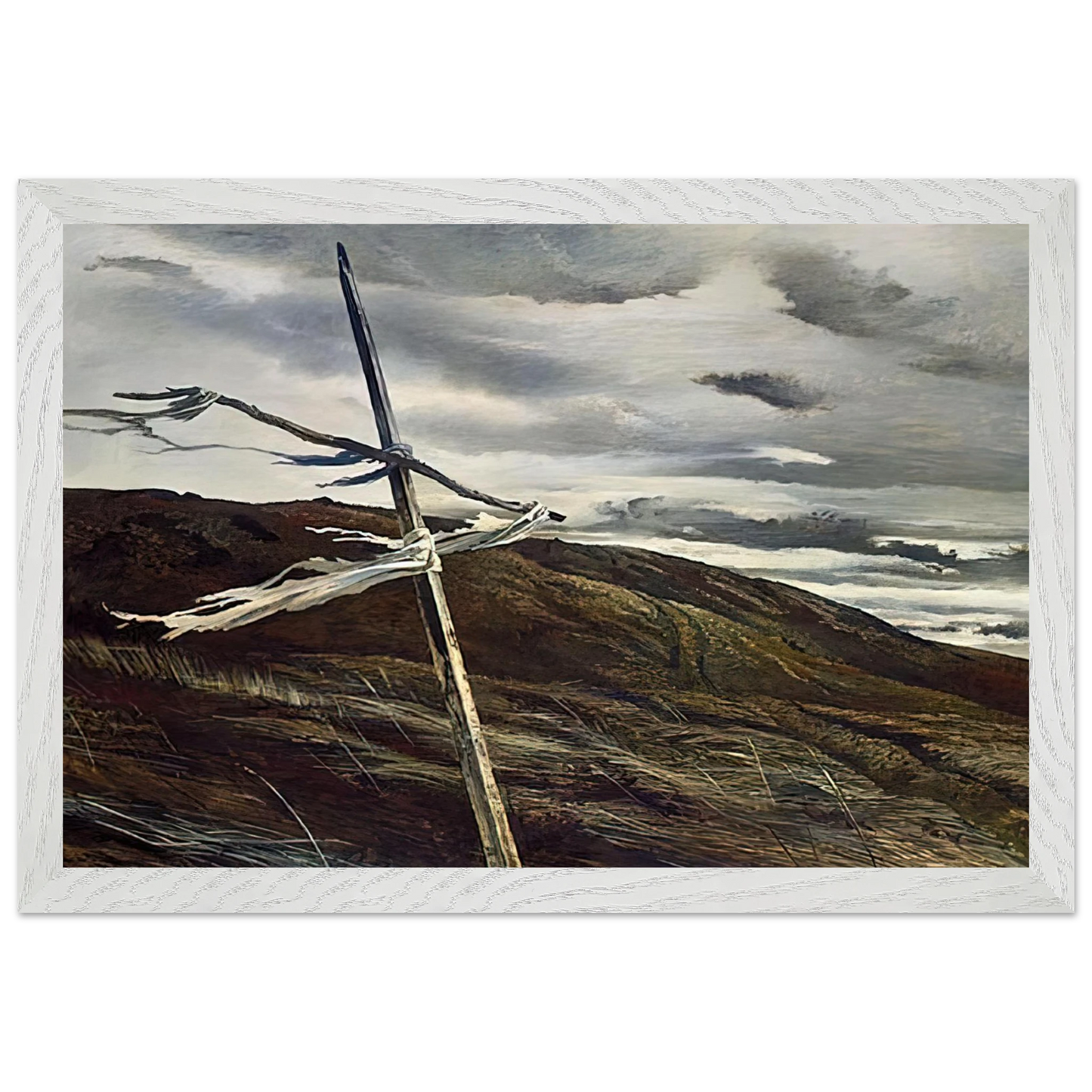 Andrew Wyeth - DODGES RIDGE 1947 Wall Art - 60x80 cm / 24x32 inches - Fine Art Poster - -