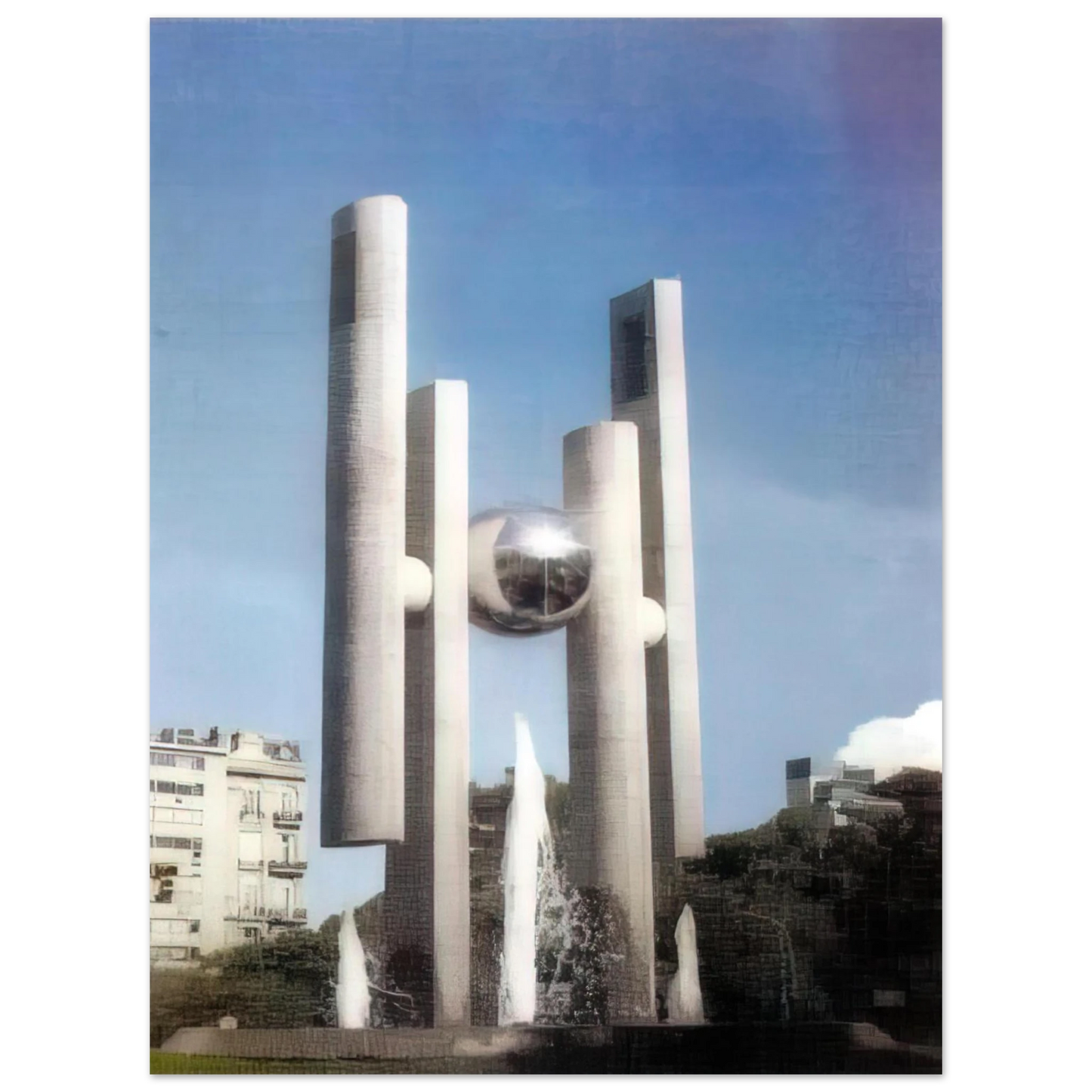 Gyula Kosice - Homage to Democracy - 2000 Fine Art Poster - Default Title