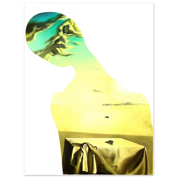 Salvador Dali - COUPLE WITH CLOUDS IN THEIR HEADS WOMAN 75x100 cm / 30x40inches Fine Art Poster