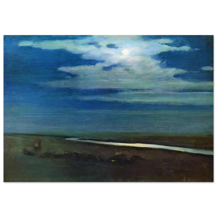 Night - Arkhyp Kuindzhi Brushed Aluminum Print - 70x100 cm / 28x40 inches | Arkhyp Kuindzhi Aluminum Print | Arkhyp Kuindzhi Prints