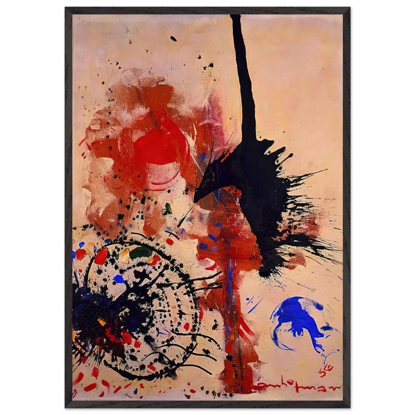 The Prey - Hans Hofmann Framed Art Print – Black Wooden Frame - Default Title - -Framed Art Print
