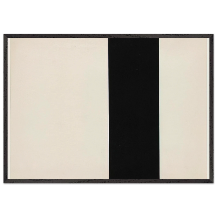 Vertical Band - Ellsworth Kelly 70x100 cm / 28x40 inches Framed Art Print – Black Wooden Frame