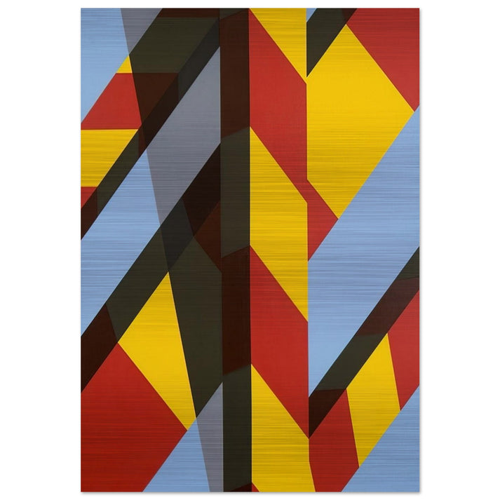 Landscape BB - 1974 - Allan D Arcangelo Brushed Aluminum Print - 70x100 cm / 28x40 inches | Allan D Arcangelo Aluminum Print | Allan D Arcangelo Prints