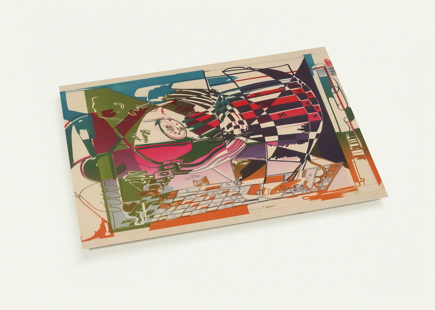 Double Somersault - 1972 By Dieter Roth Pack of 10 Post Cards | Dieter Roth Post Cards | A6 (10.5 x 14.8 cm) - 4.1 x 5.8 inches