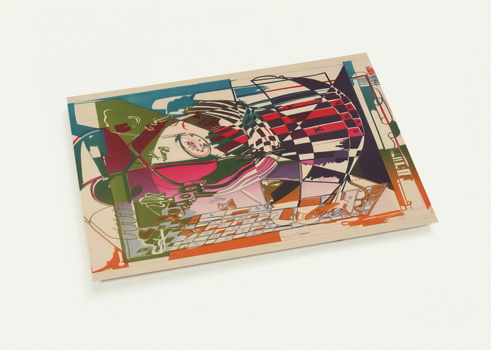 Double Somersault - 1972 By Dieter Roth Pack of 10 Post Cards | Dieter Roth Post Cards | A6 (10.5 x 14.8 cm) - 4.1 x 5.8 inches