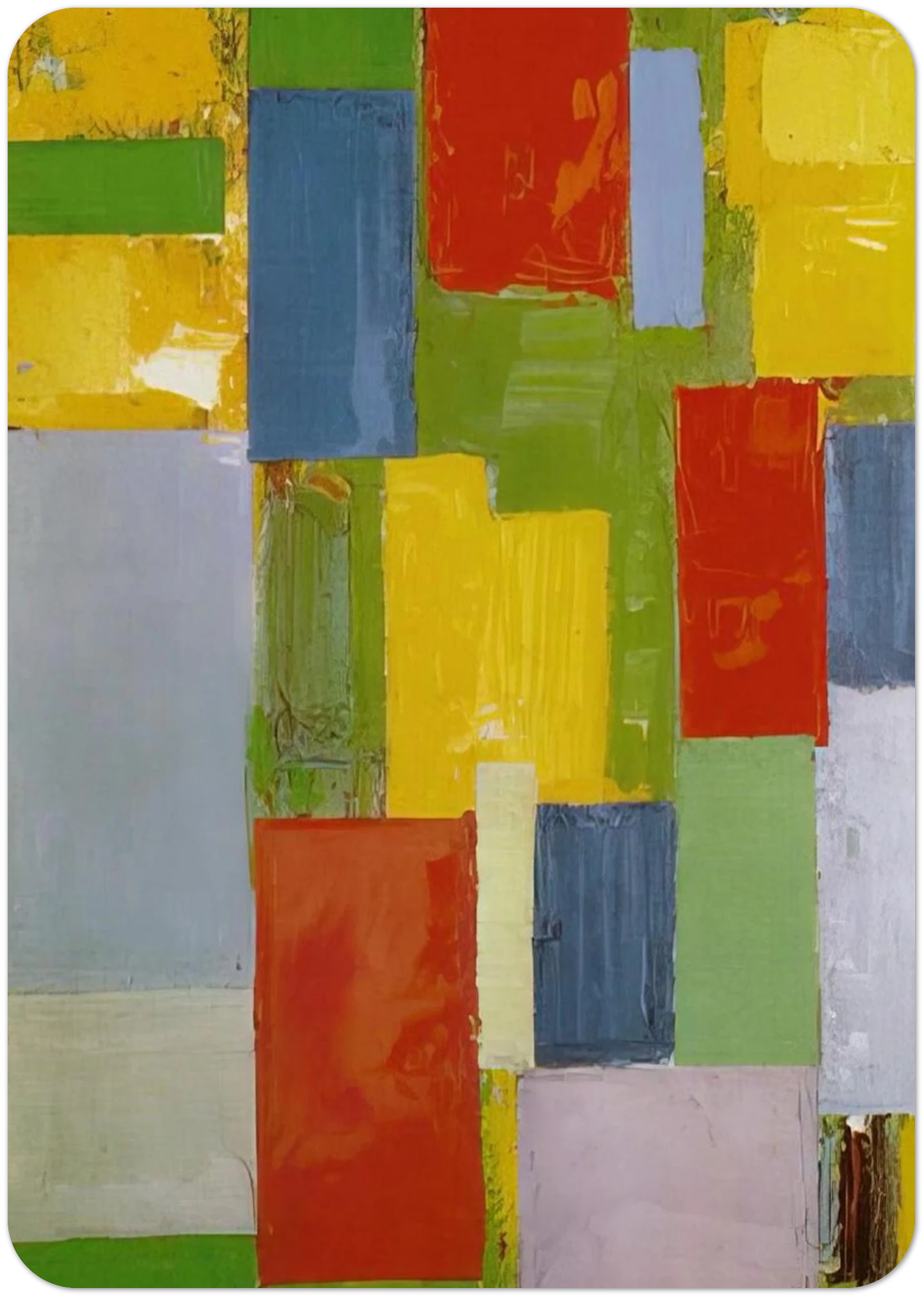 Abstract Euphony By Hans Hofmann Pack of 10 Post Cards | Hans Hofmann Post Cards | A6 (10.5 x 14.8 cm) - 4.1 x 5.8 inches