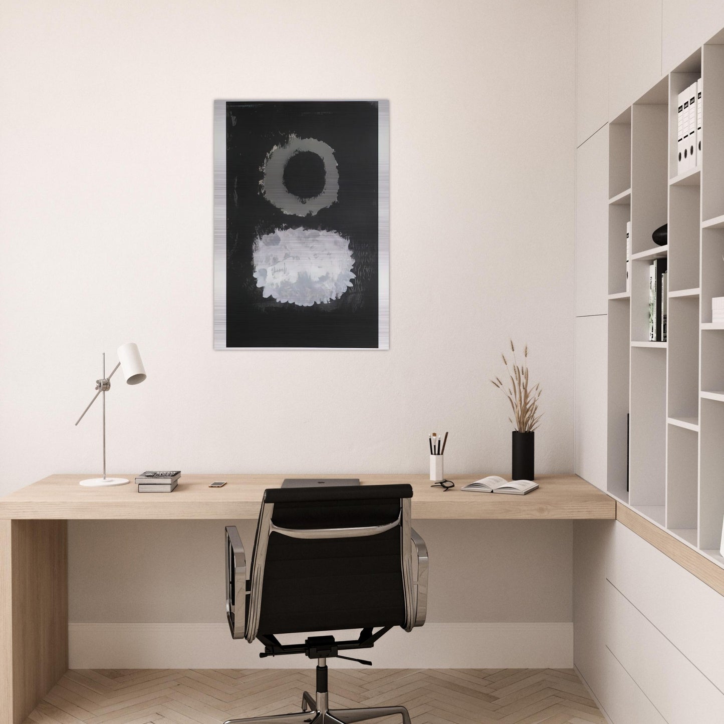 Black Field - 1972 - Adolph Gottlieb Brushed Aluminum Print - 70x100 cm / 28x40 inches | Adolph Gottlieb Aluminum Print | Adolph Gottlieb Prints