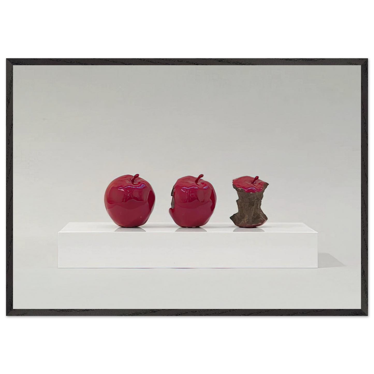 2 Minutes 33 Seconds Red - 1962 - Billy Apple 70x100 cm / 28x40 inches Framed Art Print – Black Wooden Frame