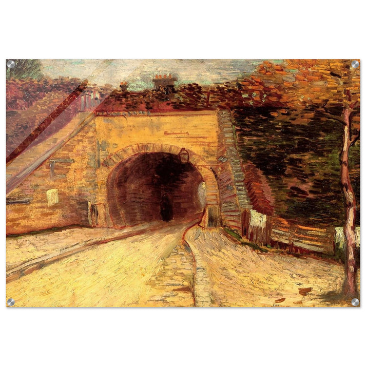 Roadway with Underpass The Viaduct - Vincent van Gogh Acrylic Print - 70x100 cm / 28x40″ inches