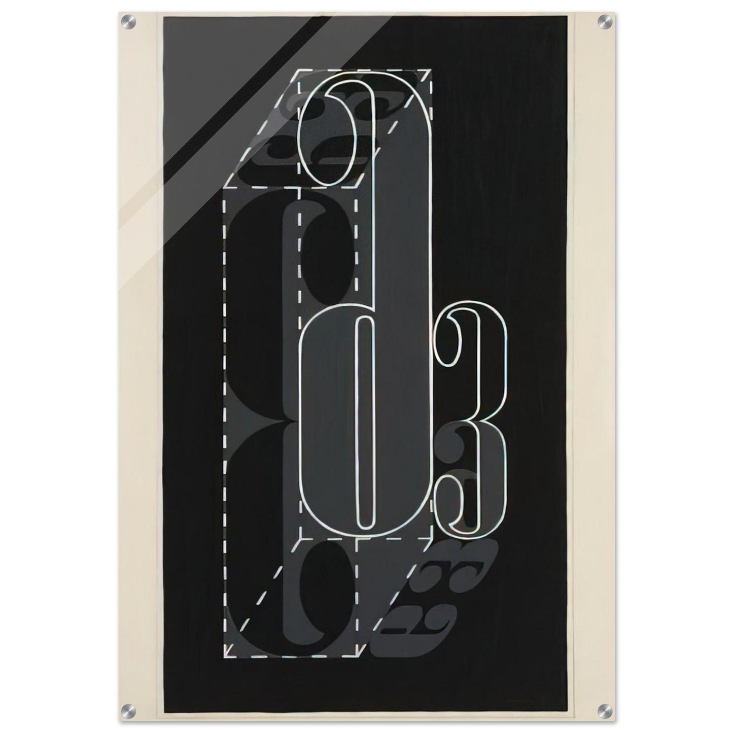 6 AND 3 1931 - Josef Albers Acrylic Print - 70x100 cm / 28x40″ inches | Josef Albers Wall Art | Josef Albers Prints