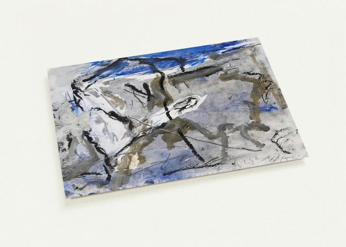 GE-11 - 1997 By Emil Schumacher Pack of 10 Post Cards | Emil Schumacher Post Cards | A6 (10.5 x 14.8 cm) - 4.1 x 5.8 inches