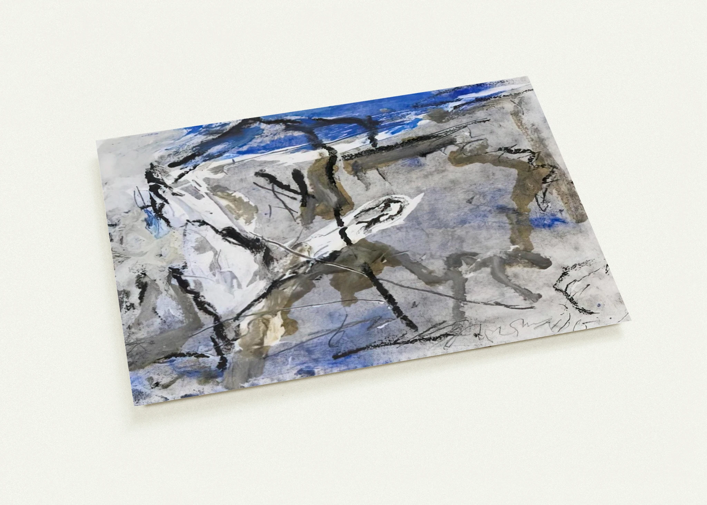 GE-11 - 1997 By Emil Schumacher Pack of 10 Post Cards | Emil Schumacher Post Cards | A6 (10.5 x 14.8 cm) - 4.1 x 5.8 inches