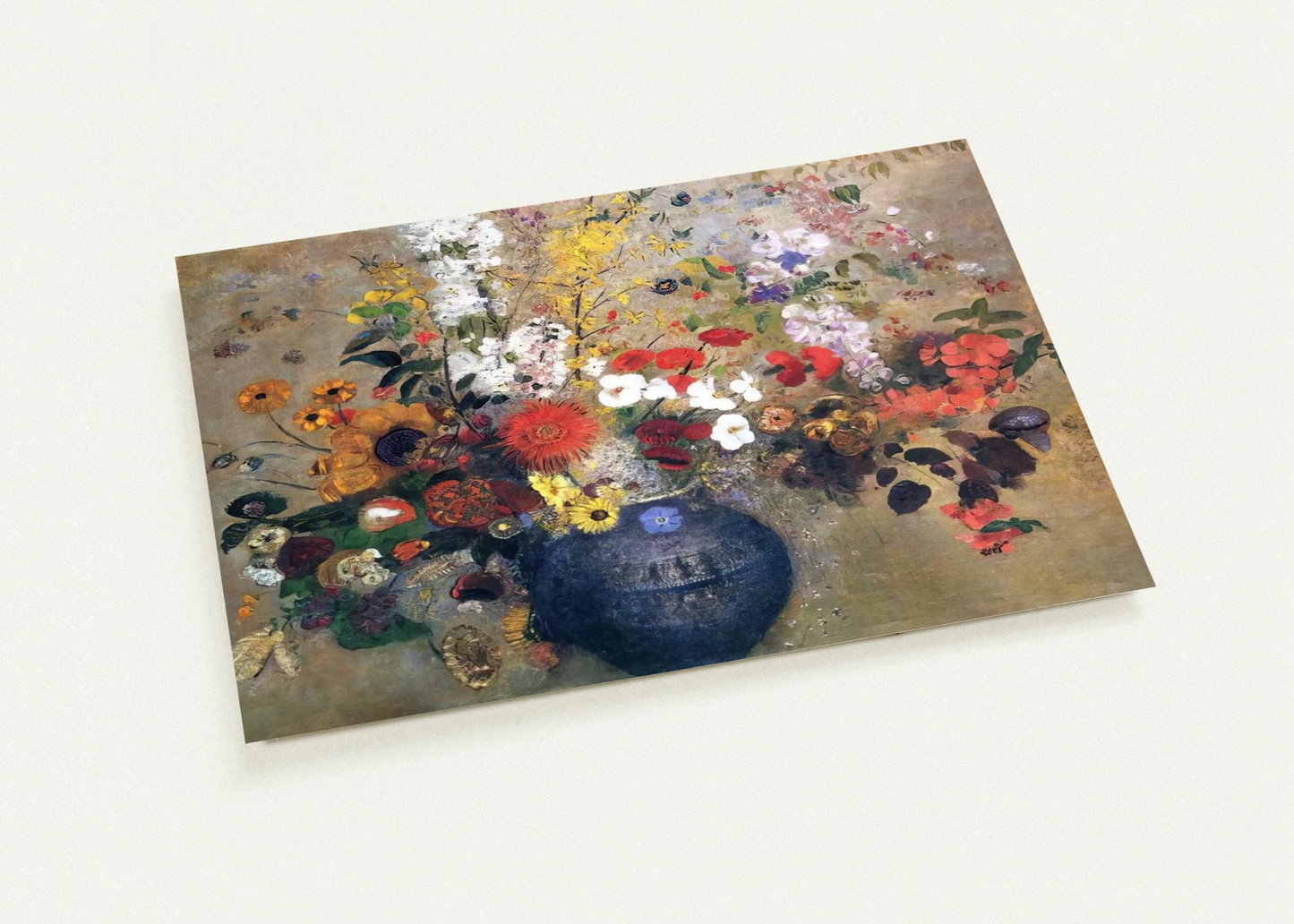 FLOWERS 1909 By Odilon Redon Pack of 10 Post Cards | Odilon Redon Post Cards | A6 (10.5 x 14.8 cm) - 4.1 x 5.8 inches