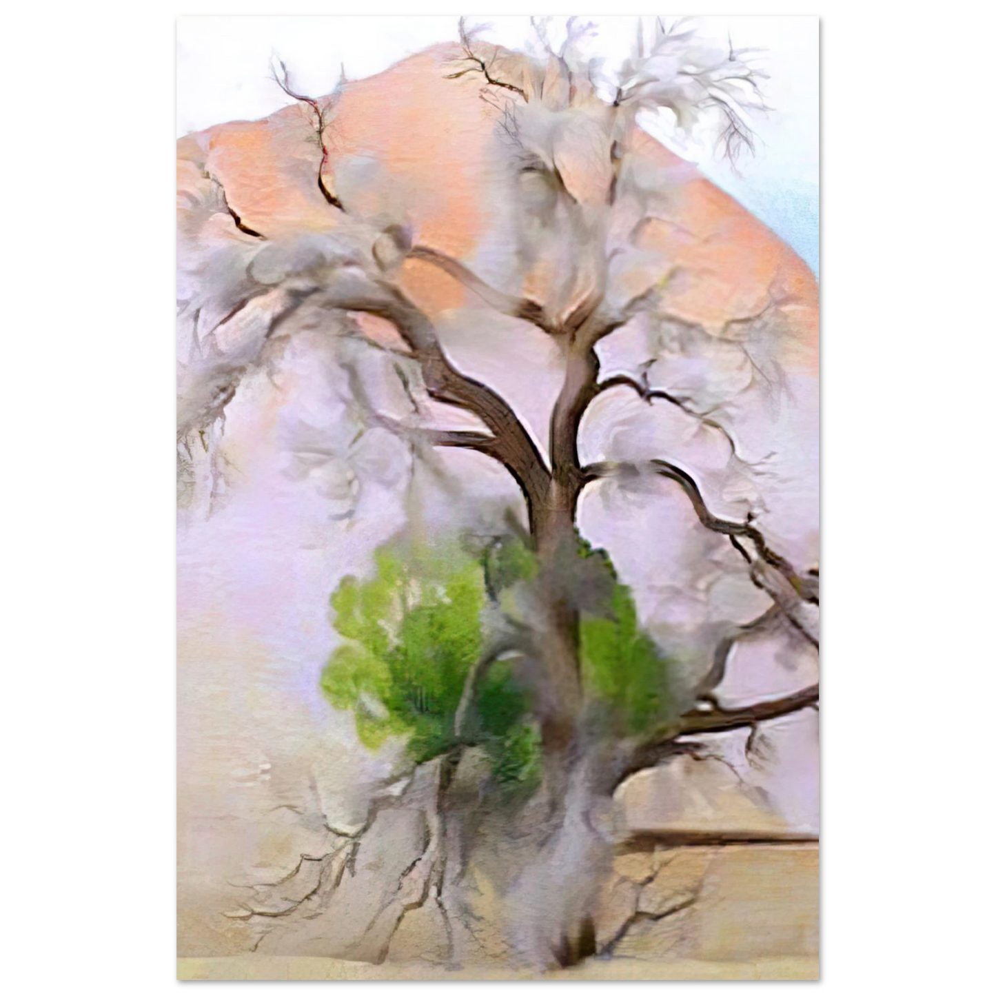 Georgia O'Keeffe - Pinons with Cedar Fine Art Poster - 40x60 cm / 16x24 inches