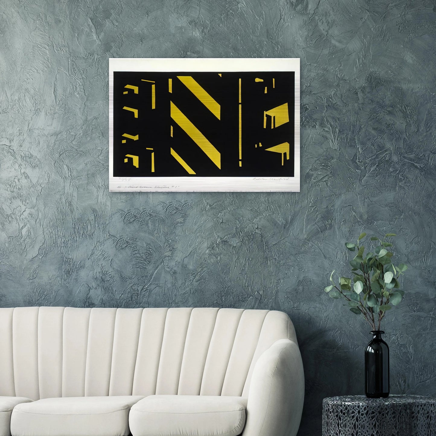 Third Avenue Elevated #1 1951 - Purism - Ralston Crawford Brushed Aluminum Print - 70x100 cm / 28x40 inches | Ralston Crawford Aluminum Print | Ralston Crawford Prints