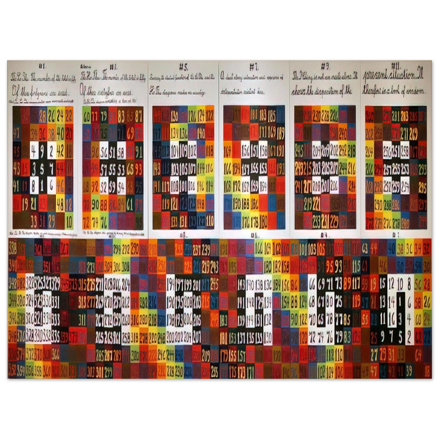 Alfred Jensen - Twelve Events in a Dual Universe - 1978 Fine Art Poster - Default Title