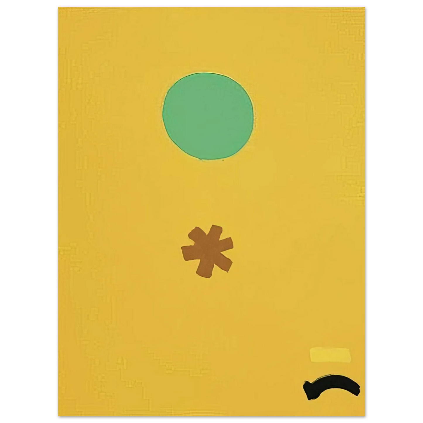 Adolph Gottlieb - Black Note - 1971 Fine Art Poster - Default Title