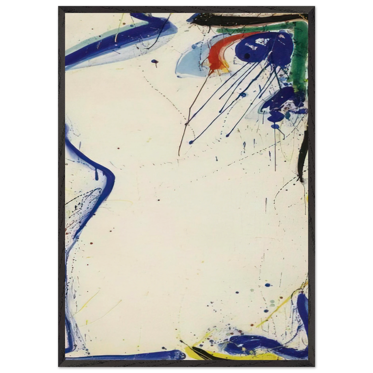 Eye of Zengai - Sam Francis Framed Art Print – Black Wooden Frame - Default Title - -Framed Art Print