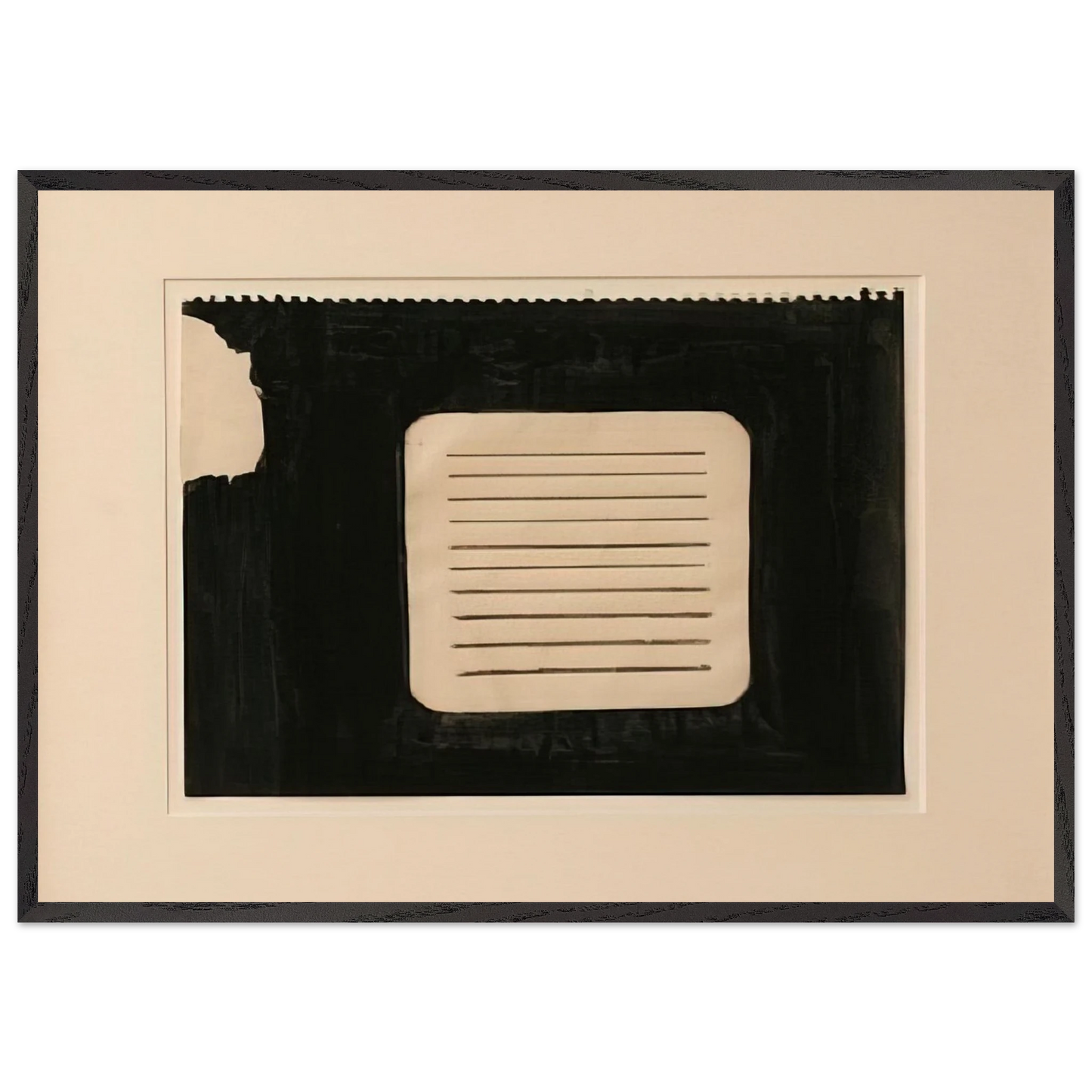 Untitled - 1962 N4 - Donald Judd Framed Art Print – Black Wooden Frame - Default Title - -Framed Art Print