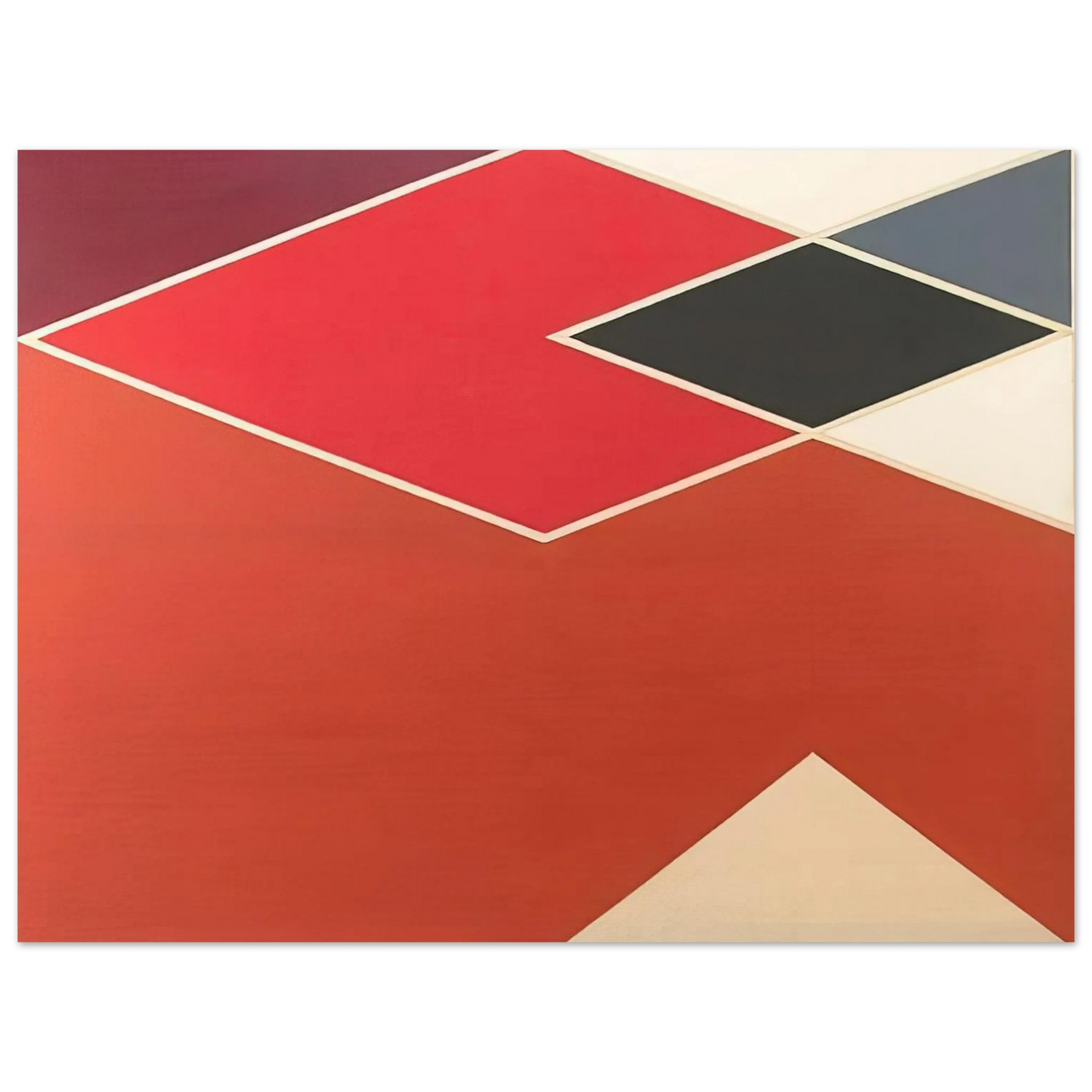 Larry Zox - Tikke from the Diamond Cut Series - 1968 Fine Art Poster - Default Title