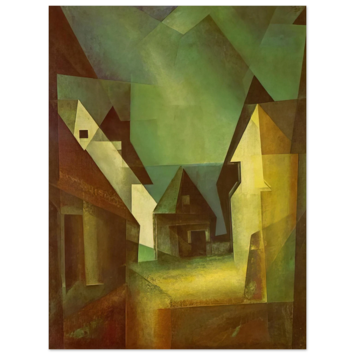 Lyonel Feininger - GABERNDORF II 1924 75x100 cm / 30x40inches Fine Art Poster