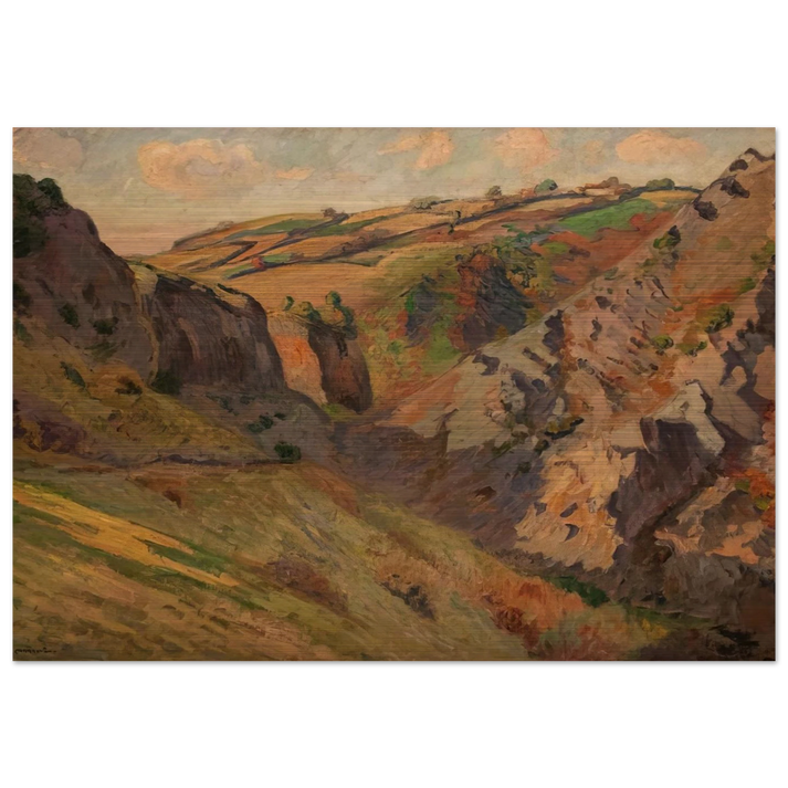 Caves Prunal near Pontgibaud Auvergne - Armand Guillaumin Brushed Aluminum Print - 70x100 cm / 28x40 inches | Armand Guillaumin Aluminum Print | Armand Guillaumin Prints