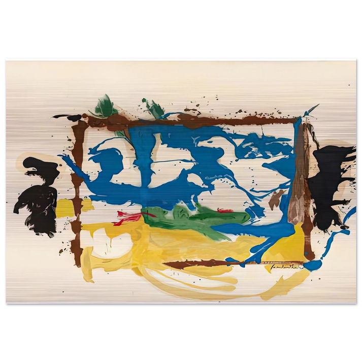 Swan Lake I, 1961- - Helen Frankenthaler Brushed Aluminum Print - 70x100 cm / 28x40 inches | Helen Frankenthaler Aluminum Print | Helen Frankenthaler Prints