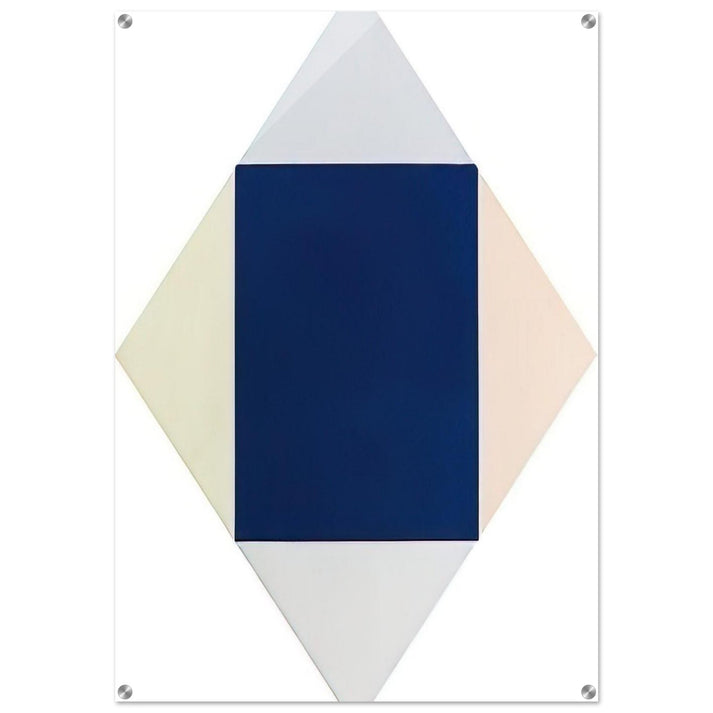 Blauer kern - 1969 - Max Bill Acrylic Print - 70x100 cm / 28x40″ inches | Max Bill Wall Art | Max Bill Prints