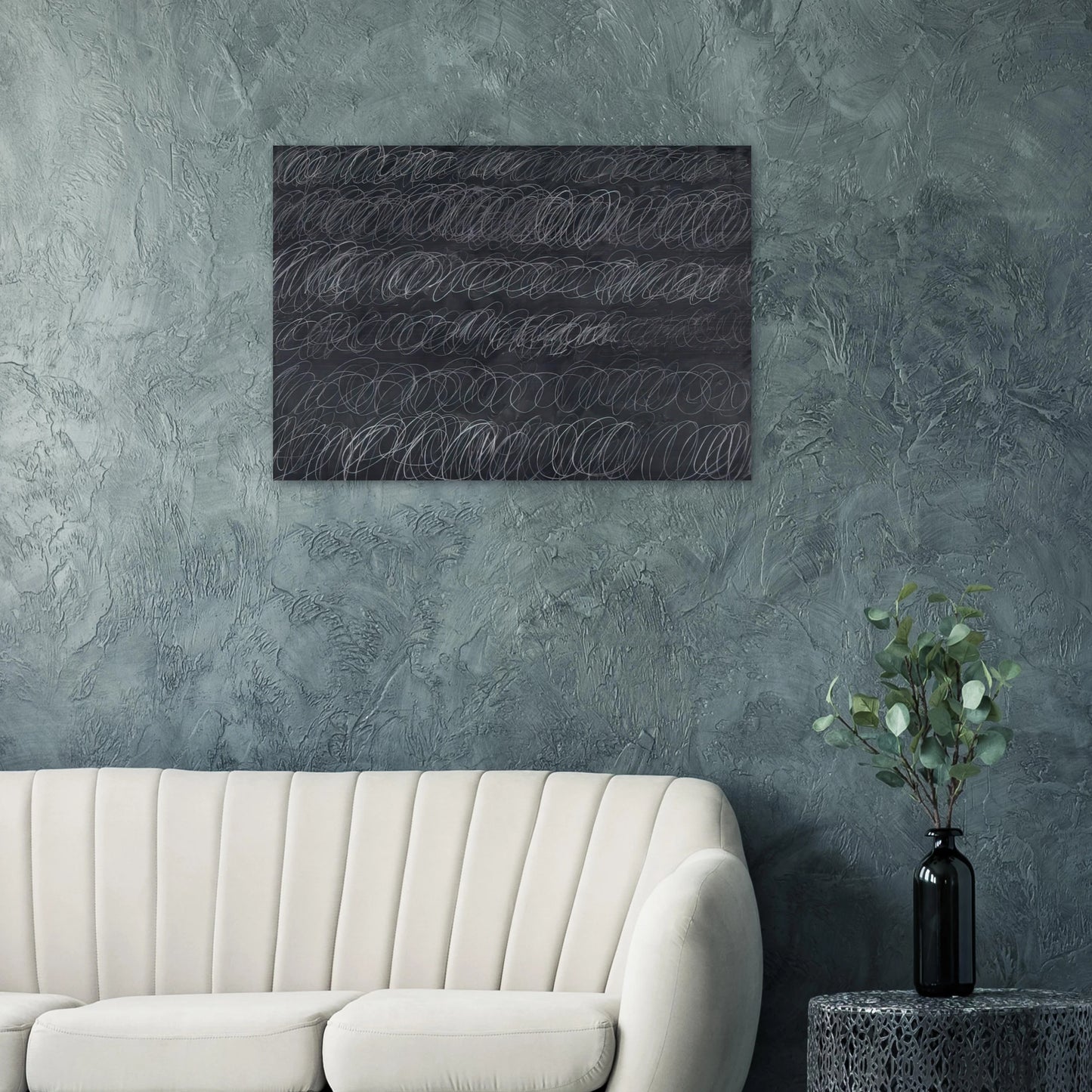 Cold Stream - Cy Twombly Brushed Aluminum Print - 70x100 cm / 28x40 inches | Cy Twombly Aluminum Print | Cy Twombly Prints