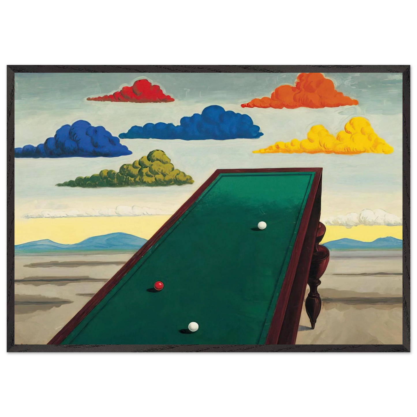 LA FORTUNE - Man Ray 70x100 cm / 28x40 inches Framed Art Print – Black Wooden Frame