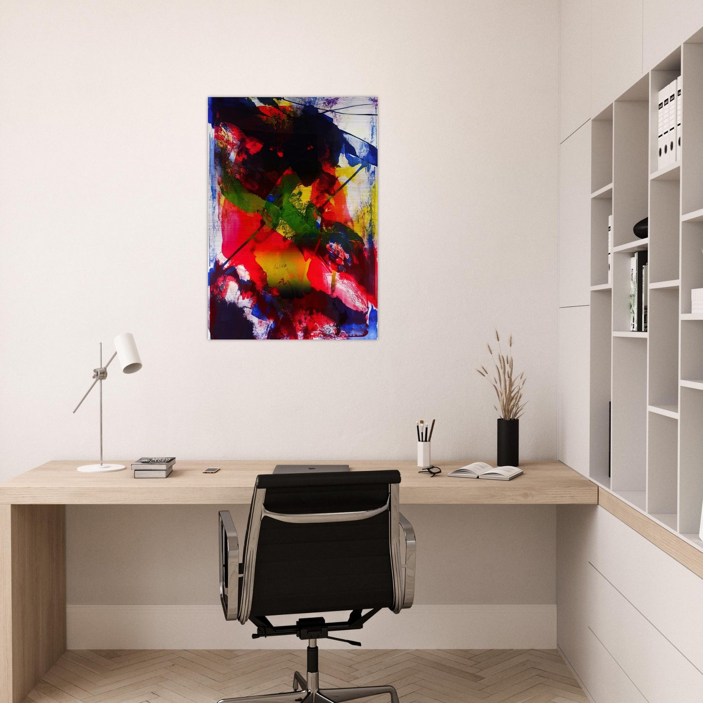 Amadeus - Abstract Expressionism, Lyrical Abstraction - Paul Jenkins Brushed Aluminum Print - 70x100 cm / 28x40 inches | Paul Jenkins Aluminum Print | Paul Jenkins Prints