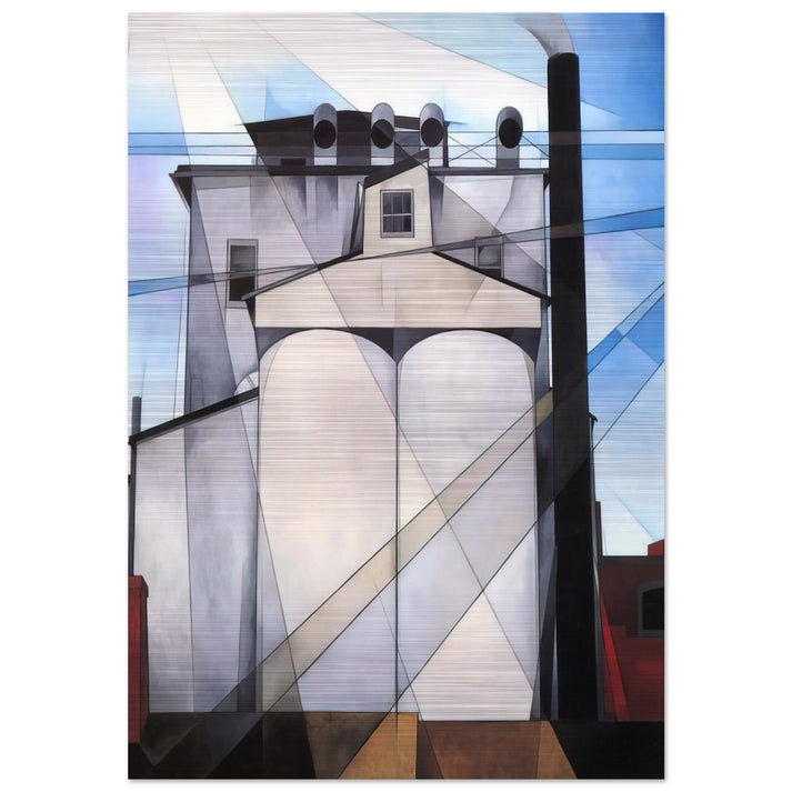 My Egypt - 1927 - Charles Demuth Brushed Aluminum Print - 70x100 cm / 28x40 inches | Charles Demuth Aluminum Print | Charles Demuth Prints