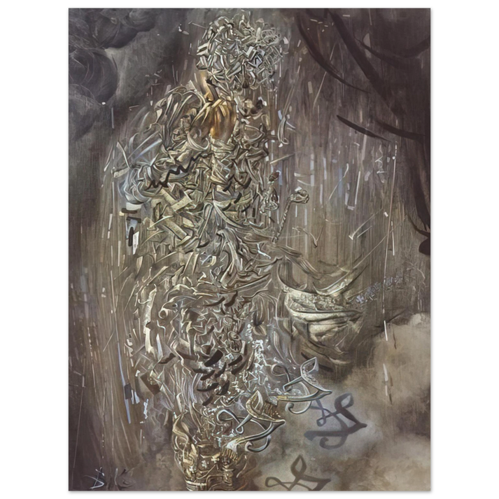 Salvador Dali - SAINT SURROUNDED BY THREE PI MESONS 75x100 cm / 30x40inches Fine Art Poster