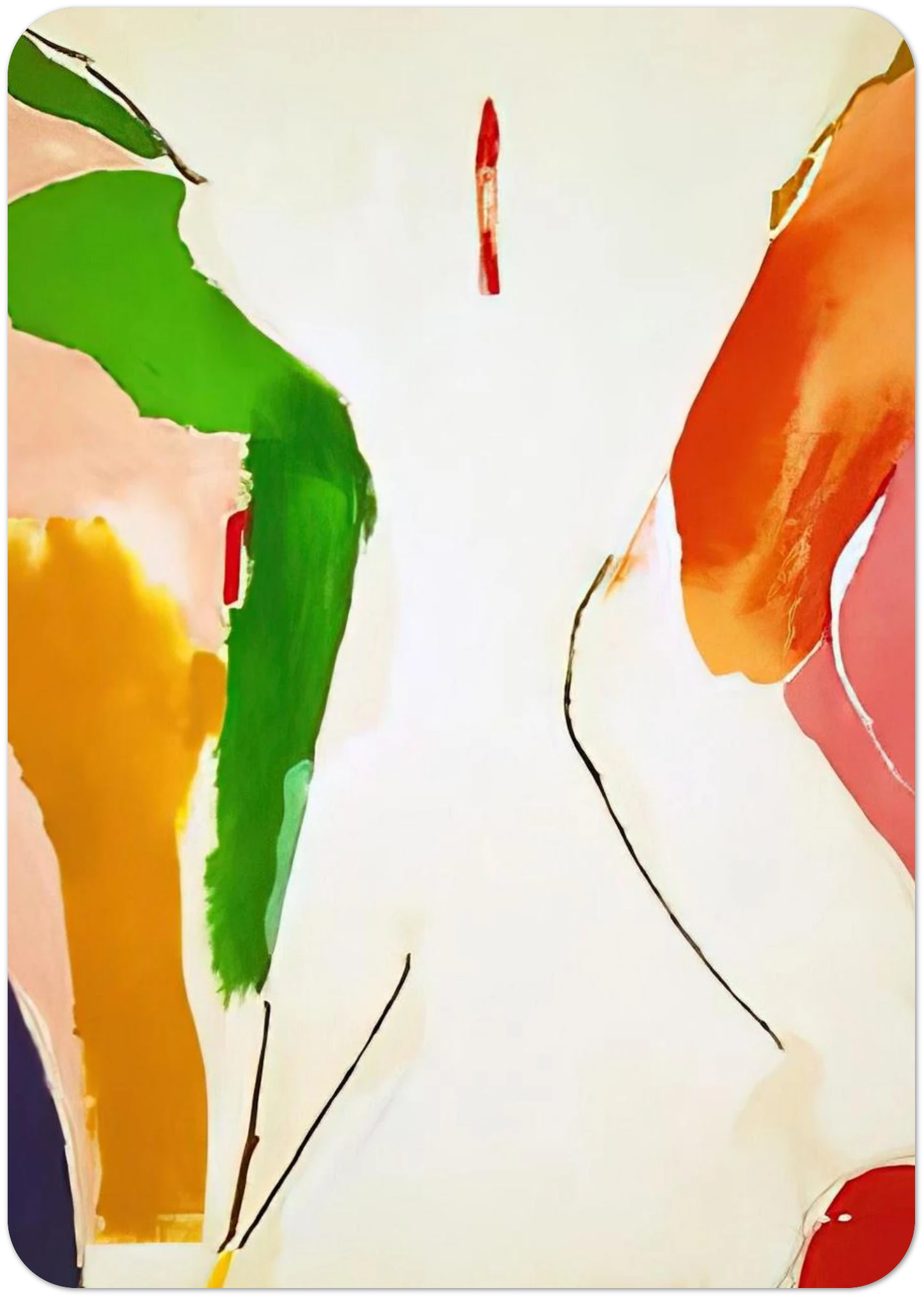 Living Edge - 1973 By Helen Frankenthaler Pack of 10 Post Cards | Helen Frankenthaler Post Cards | A6 (10.5 x 14.8 cm) - 4.1 x 5.8 inches