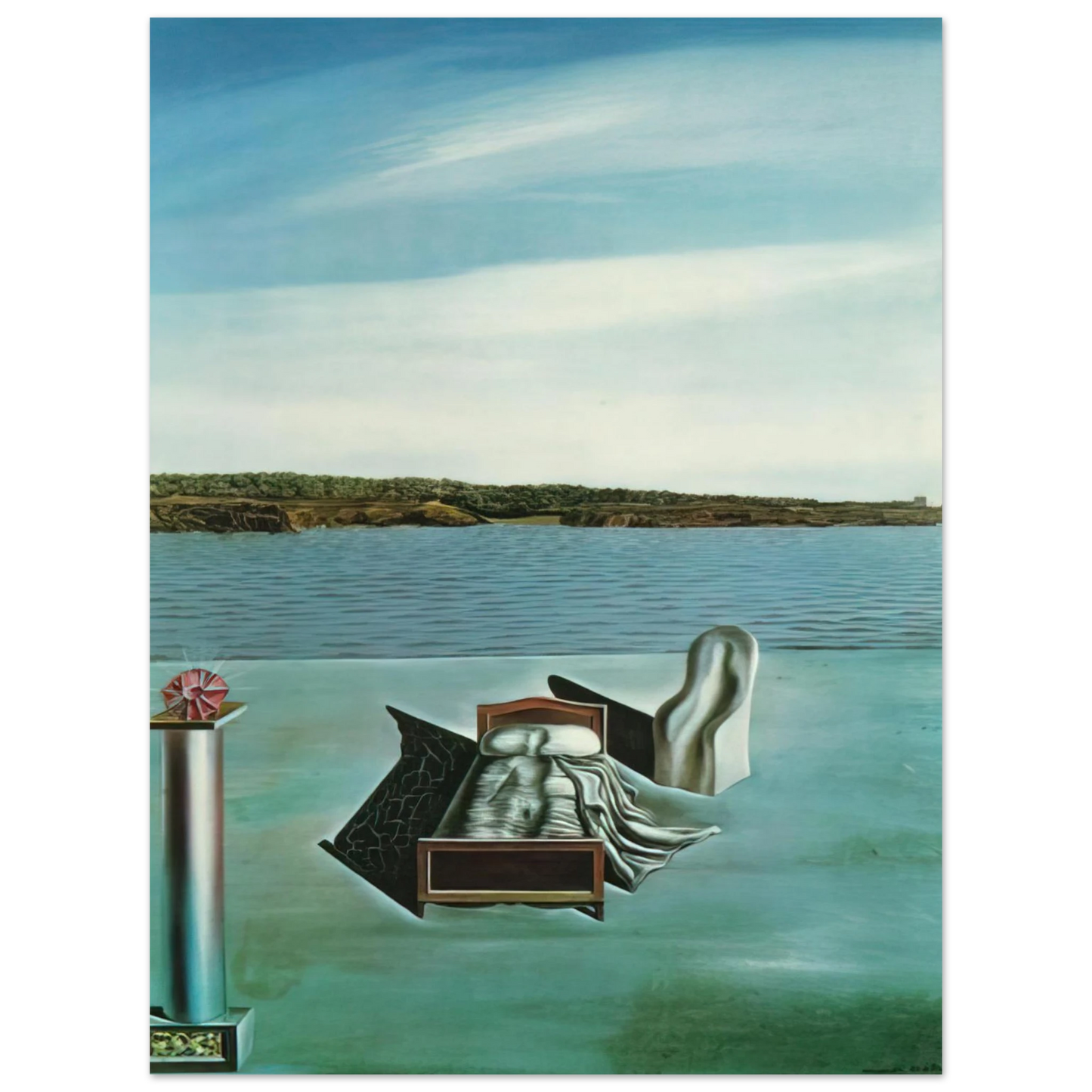 Salvador Dali - SURREALIST COMPOSITION WITH INVISIBLE FIGURES Fine Art Poster - Default Title