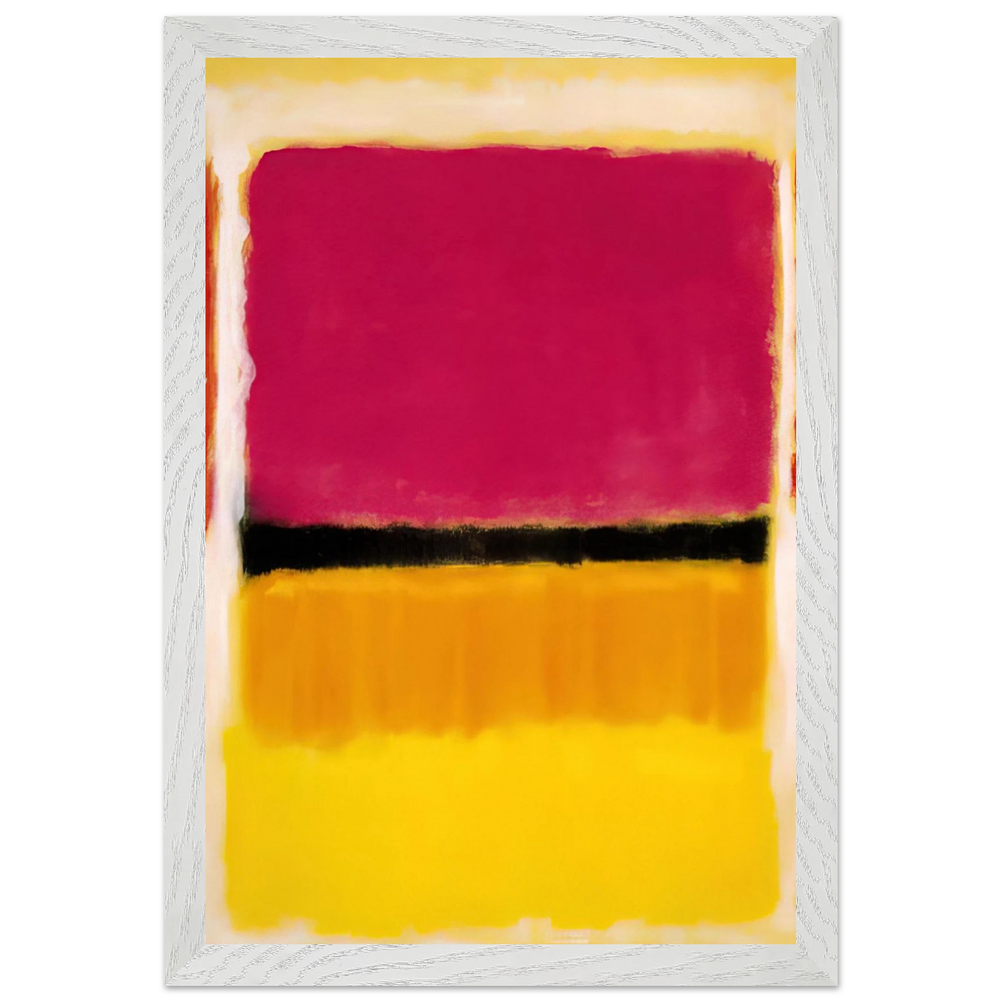 Mark Rothko - Violet, Black, Orange, Yellow on White and Red - 1949 Wall Art - 60x80 cm / 24x32 inches - Premium Wooden Framed Poster With Fine Art Paper - Wood frame