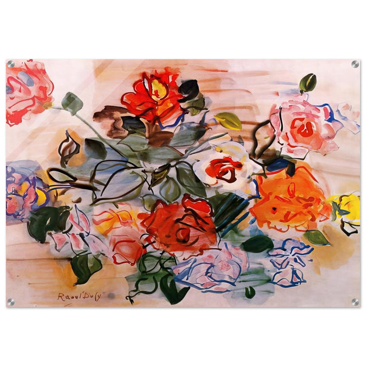 PINK BUNCH 1940 - Raoul Dufy Acrylic Print - 70x100 cm / 28x40″ inches