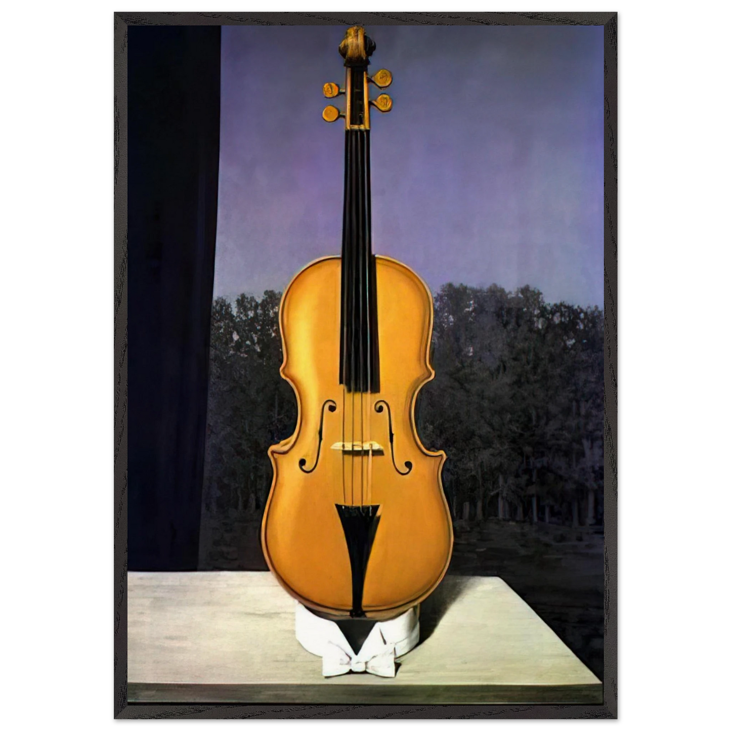 A LITTLE OF THE BANDIT S SOUL - Rene Magritte 70x100 cm / 28x40 inches Framed Art Print – Black Wooden Frame