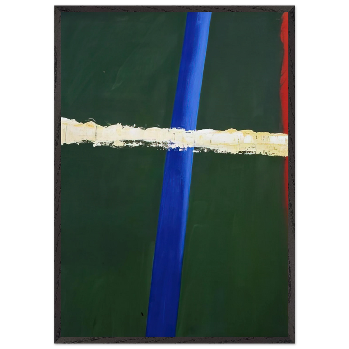 Steek 1 - 2005 N2 - Raoul De Keyser 70x100 cm / 28x40 inches Framed Art Print – Black Wooden Frame