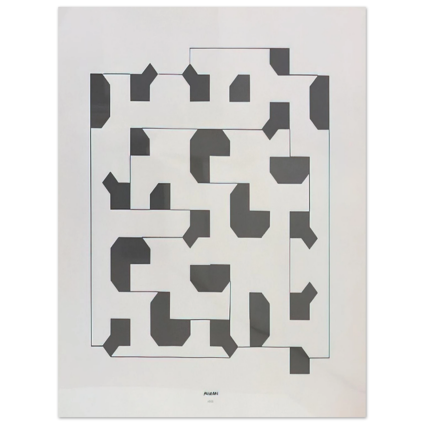 Bruno Munari - Curva di Peano - 1975 Fine Art Poster - Default Title