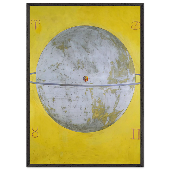 THE DOVE NR 12 1915 - Hilma af Klint 70x100 cm / 28x40 inches Framed Art Print – Black Wooden Frame