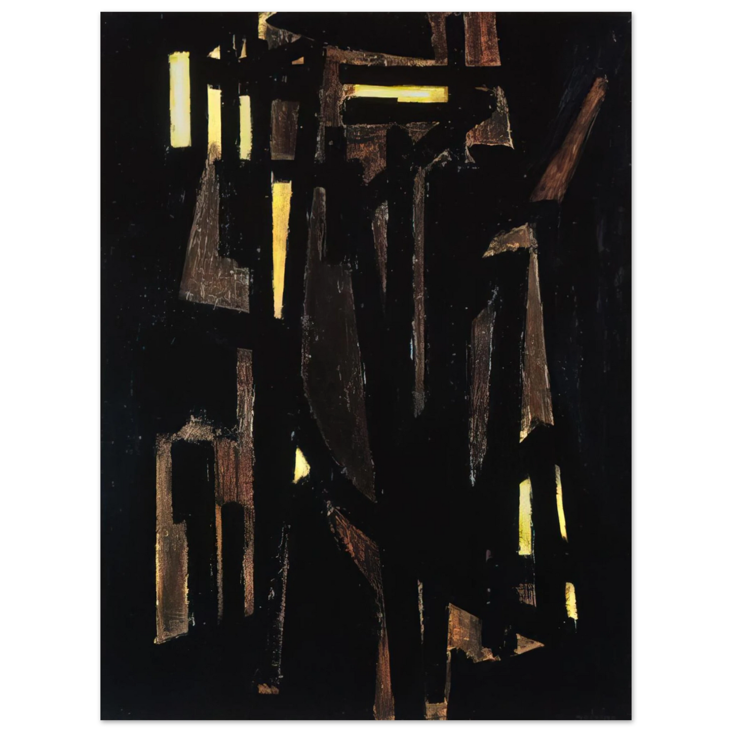 Pierre Soulages - Peinture 146 x 114 cm, 1950 - 1950 Fine Art Poster - Default Title