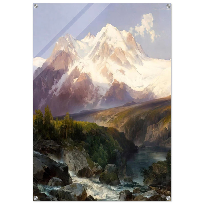 The Teton Range - Thomas Moran Acrylic Print - 70x100 cm / 28x40″ inches | Thomas Moran Wall Art | Thomas Moran Prints
