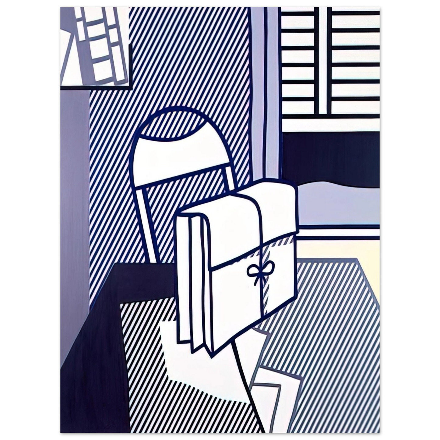 Roy Lichtenstein - STILL LIFE WITH DOSSIER 1976 Fine Art Poster - Default Title